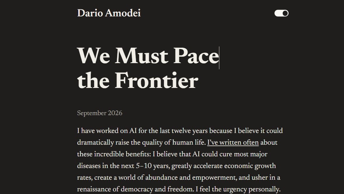 CEO da Anthropic é a metamorfose ambulante da IA