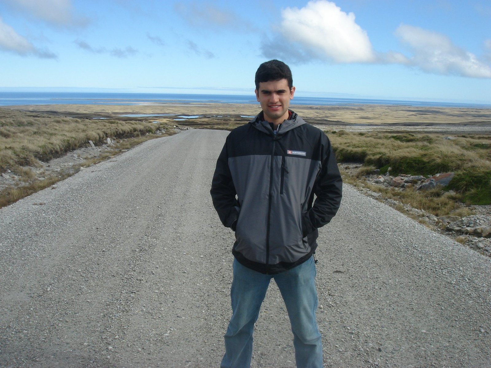 Estrada em Port Stanley, Ilhas Malvinas